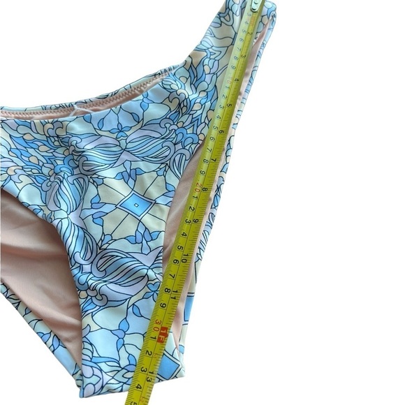 J. Crew Cheeky Curved High Leg Kaleidoscope Bikini Swim Bottom Size M NEW BF153 - Picture 6 of 13